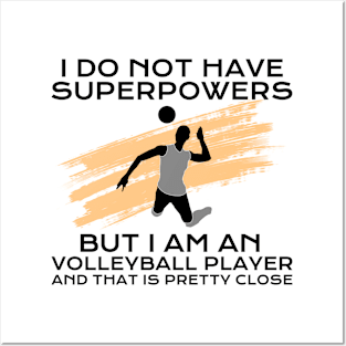 Volleyball Player Superpowers Posters and Art